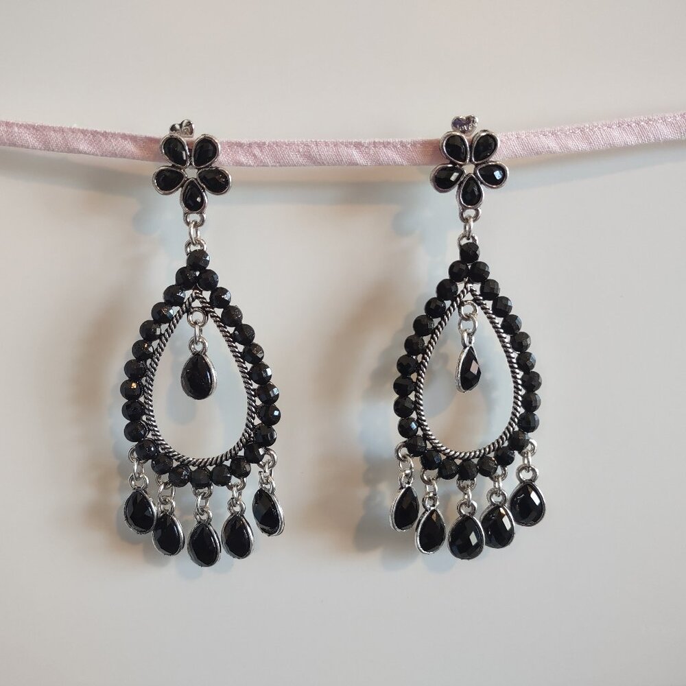 Vintage costume oriental boho earrings